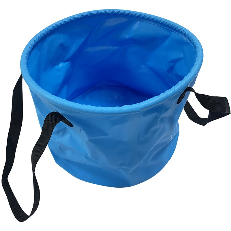 Hot Seller Foldable Portable PVC Folding Bucket Foot Bucket Water Round Bucket Storage Bag Wash Basin for Fishing