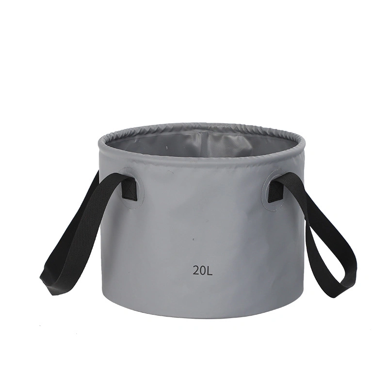 Hot Seller Foldable Portable PVC Folding Bucket Foot Bucket Water Round Bucket Storage Bag Wash Basin for Fishing