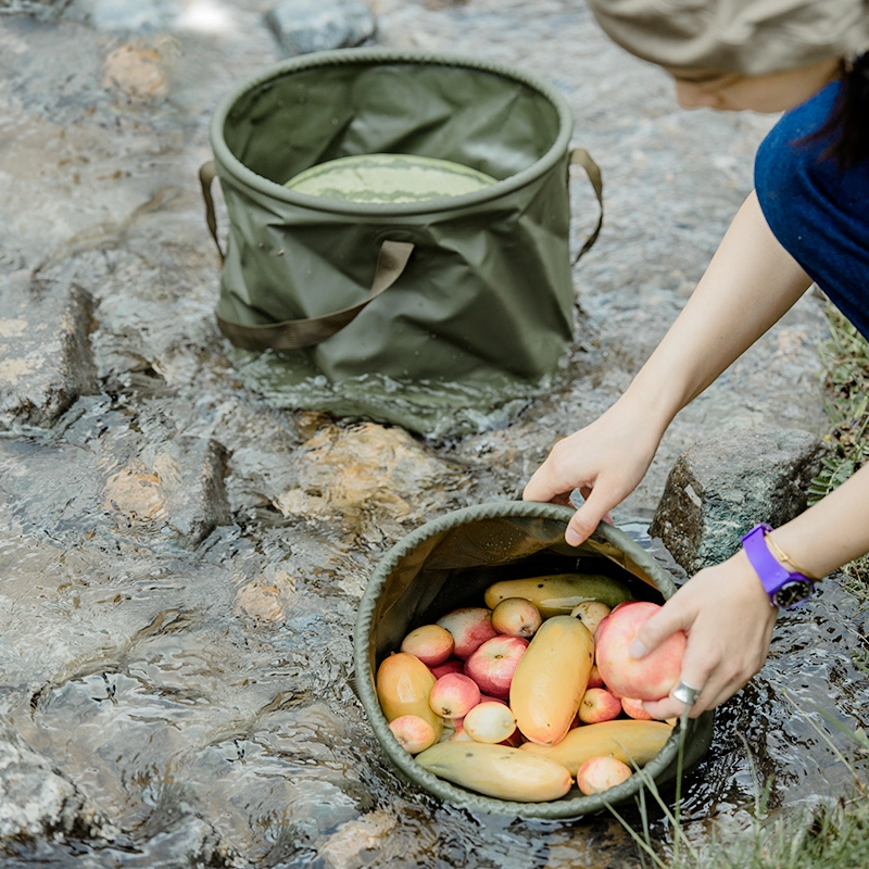 Outdoor Sports Camping Fishing Folding PVC Tarpaulin Bag Waterproof Bucket