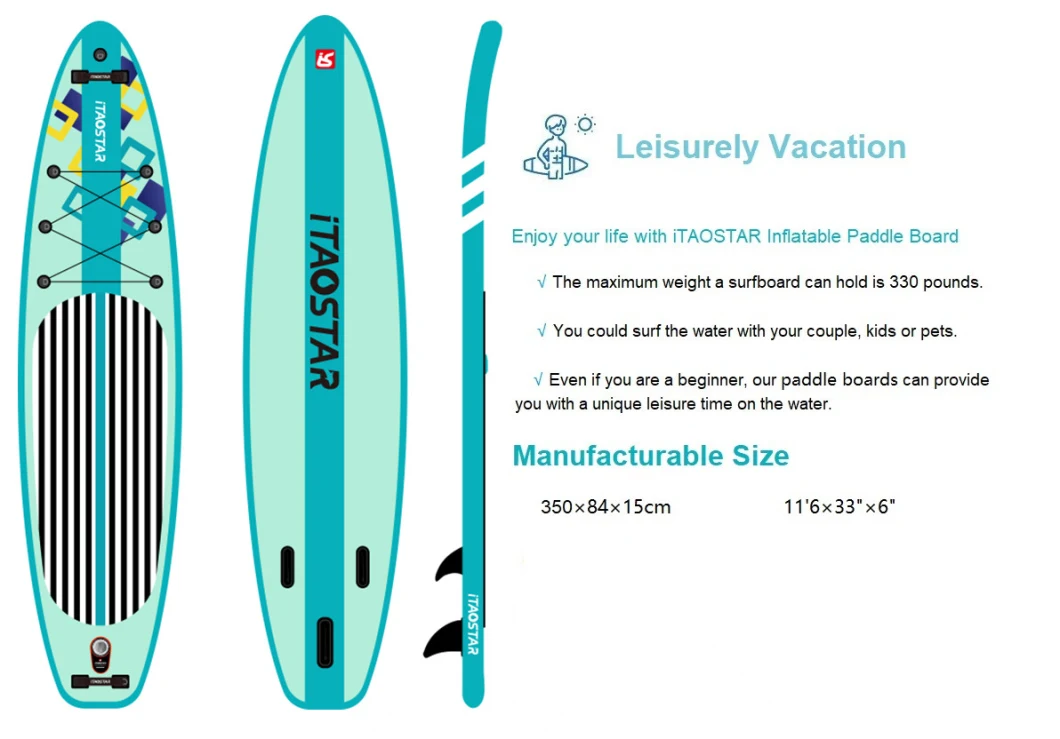 Itaostar Warehouse Sup Boards Surf Boards Stand up Paddles PVC Double Layers Paddles Inflatable Paddles