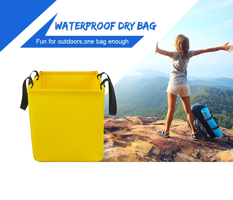 Hot Sale outdoor Family Picnic Foldable 500d PVC Tarpaulin Camping Fishing Bucket