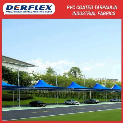 Производитель тентов Derflex с ПВХ-покрытием.