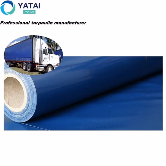 Сверхмощный устойчивый к ультрафиолетовому излучению огнестойкий B1 Fr виниловый холст ПВХ полиэфирная ткань ламинированный брезент с покрытием для покрытия грузовика и навеса для палатки на крыше