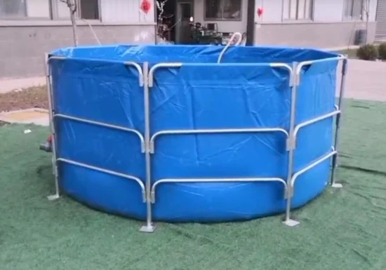 10000 литров, диаметр 3 м, высота 1,4 м, брезент из ПВХ, водонепроницаемый, складной